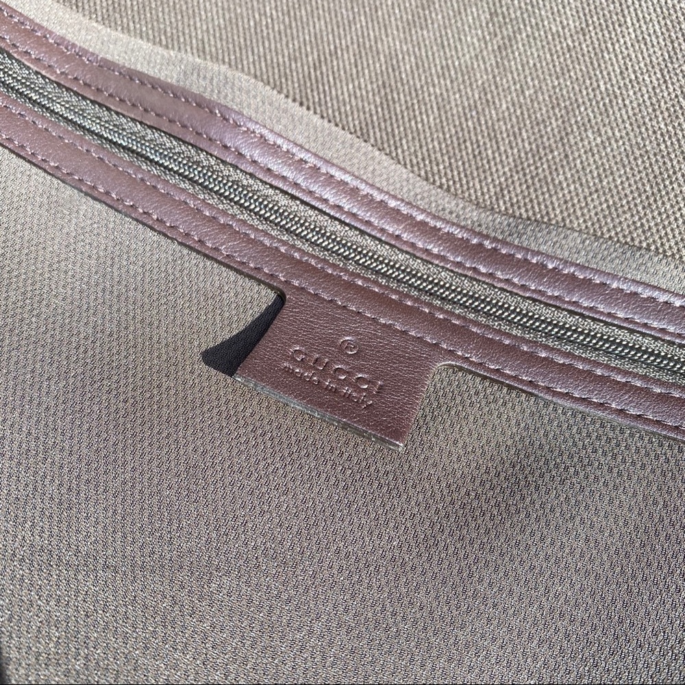 EXTRA PICS Gucci Leather Rolling Suitcase Luggage - Picture 6 of 8